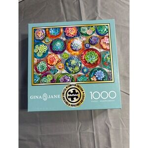 Buffalo Games Gina Jane Succulents 1000 Piece Jigsaw Puzzle Limited Edition
